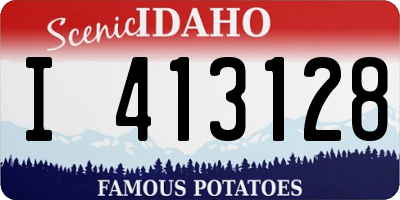 ID license plate I413128
