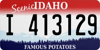 ID license plate I413129