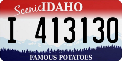 ID license plate I413130