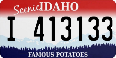 ID license plate I413133