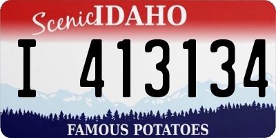 ID license plate I413134