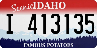 ID license plate I413135