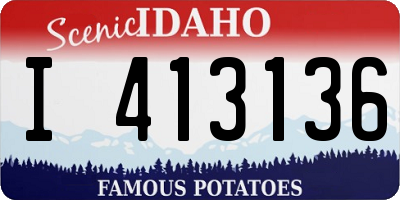 ID license plate I413136