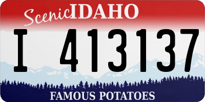ID license plate I413137