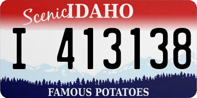 ID license plate I413138