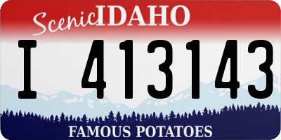 ID license plate I413143
