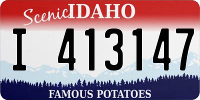 ID license plate I413147