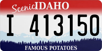 ID license plate I413150