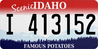 ID license plate I413152