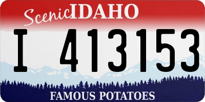 ID license plate I413153