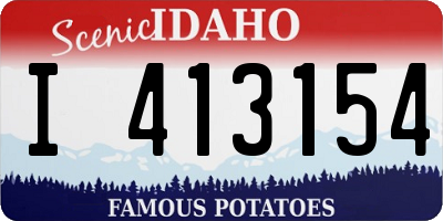 ID license plate I413154