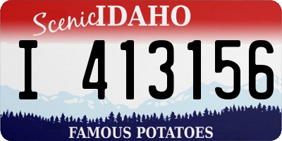 ID license plate I413156