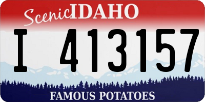 ID license plate I413157