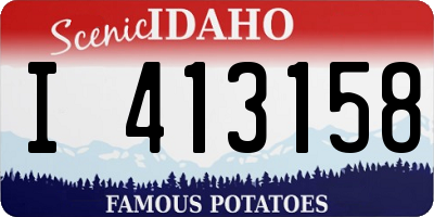 ID license plate I413158