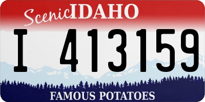 ID license plate I413159