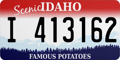 ID license plate I413162