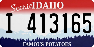 ID license plate I413165