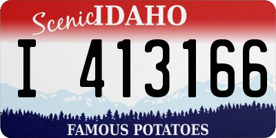 ID license plate I413166