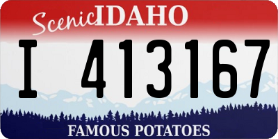 ID license plate I413167