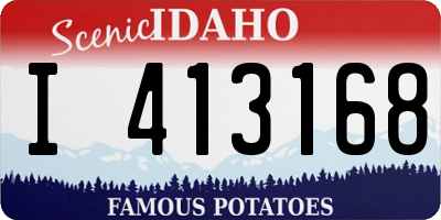 ID license plate I413168
