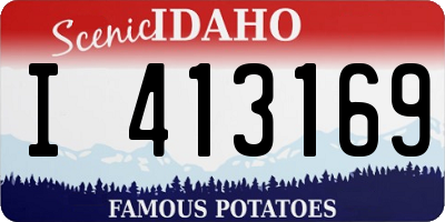 ID license plate I413169
