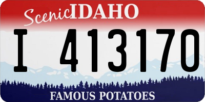 ID license plate I413170