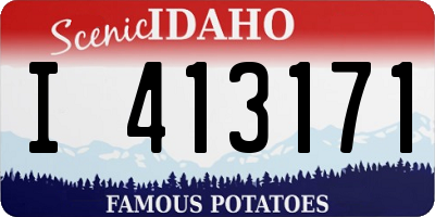 ID license plate I413171