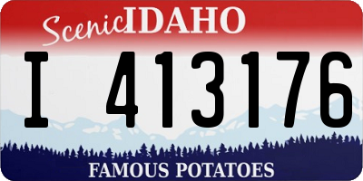 ID license plate I413176