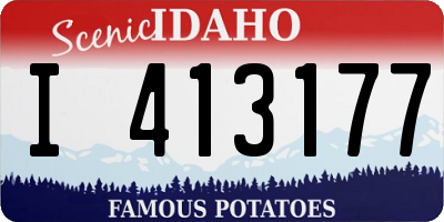 ID license plate I413177