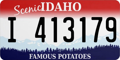 ID license plate I413179