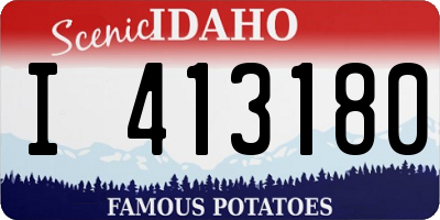 ID license plate I413180