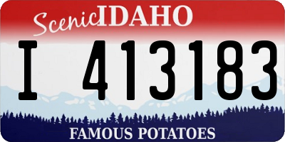 ID license plate I413183