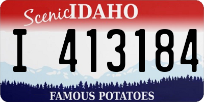ID license plate I413184