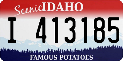 ID license plate I413185