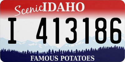 ID license plate I413186