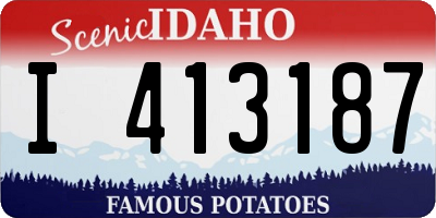 ID license plate I413187