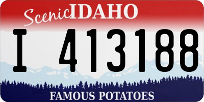 ID license plate I413188