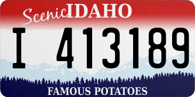 ID license plate I413189