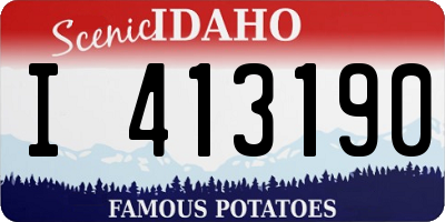 ID license plate I413190