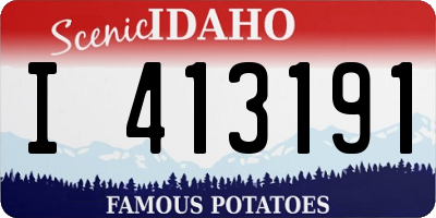 ID license plate I413191