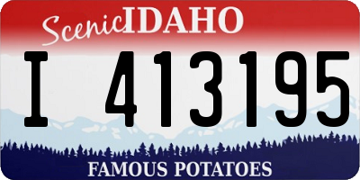 ID license plate I413195
