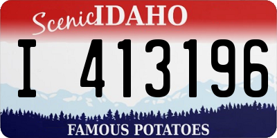 ID license plate I413196