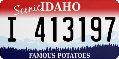 ID license plate I413197