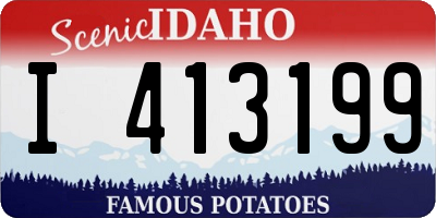 ID license plate I413199