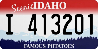 ID license plate I413201