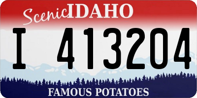 ID license plate I413204