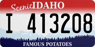 ID license plate I413208
