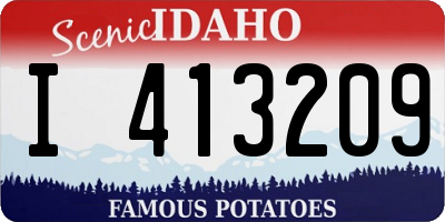 ID license plate I413209