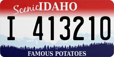 ID license plate I413210