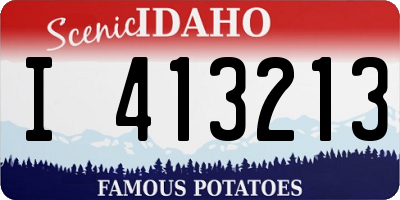 ID license plate I413213